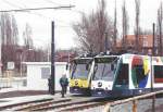 Erffnung des  BuGa-Nordastes  der Potsdamer Straenbahn am 07.04.2001