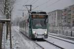 Siemens Combino 403  Freiburg im Breisgau  unterwegs auf der Linie 92 am 26.12.2014 Potsdam, Hans-Albers-Str.