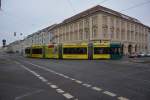Am 07.02.2015 fährt die Vario Bahn  427  auf der Linie 91 zum Bahnhof Rehbrücke.
