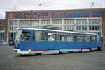 Rostock RSAG T6A2 810. Ort: Straßenbahnbetriebsbahnhof der RSAG (Hamburger Straße). Datum: 25. November 2006. - Scan eines Farbnegativs. Film: Kodak FB 200-6. Kamera: Leica C2.