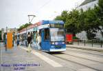 Reger Fahrgastwechsel
Rostock - Juli 2002 -