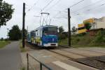 Rostock RSAG SL 1 (T6A2M 806) Toitenwinkel, Hafenallee am 19. Juli 2013.