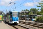 Rostock RSAG SL 1 (T6A2M 702) Dierkower Kreuz am 16. Juli 2013. 