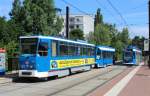 Rostock RSAG SL 1 (T6A2M 806 / Dwag/DWA-6NGTWDE 689) Rgener Strasse am 16. Juli 2013.