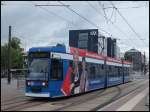 Moderne Straßenbahn in Rostock am 25.06.2013