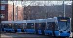 NEUE Vossloh 6N2 der Rostocker Straenbahn AG in Rostock am 11.02.2014