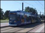 Moderne Straenbahn in Rostock am 08.07.2013