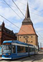 Rostock RSAG SL 5 (DÜWAG/DWA-6NGTWDE 651) Steintor am 19.