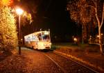 T6A2 704 war am 28.11.2015 anllich des 25-jhrigen Bestehens der Strecke nach Toitenwinkel auf der Linie 1 unterwegs.