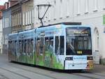 Bombardier Nr. 828 des Nahverkehr Schwerin in Schwerin am 09.08.2018