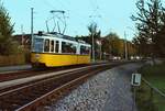  1983: Z�ge der Stuttgarter Stra�enbahnlinie 3 (fr�here Filderbahn zwischen Plieningen und M�hringen sowie nach Vaihingen) wurden in Zeiten relativ geringer Auslastung oft nur mit einem einzelnen GT4