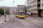 Stuttgart SSB SL 2 (Bw Typ 82.3 + DoT4) Stuttgart-Mitte, Fritz-Elsas-Straße im Juli 1979.