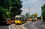 Früher quälten sich  Stuttgarter Straßenbahnen noch über die Neue Weinsteige.