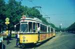 SSB vor 50 Jahren_Deutsches Turnfest Juni 1973 in Stuttgart: Hochbetrieb am Cannstatter Wasen und Neckarstadion.__DoT4-Tw 902 mit B2-Bw ( Schiffle ) als E-Wagen zum Killesberg.__15-06-1973