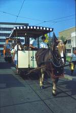 Stuttgart Pferdebahn__Wagen Nr.21 im Außenbereich der Hw.__29-07-1978