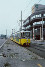 1983 durften Fahrgäste der Stuttgarter Straßenbahnlinie 14 zur Schreiberstraße noch an der Calwer Passage vorbeifahren!