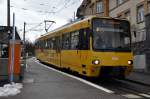 Die  Zacke  Wagen:1002 als Fahrschulwagen in Richtung Tal (21.01.2012)