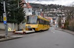 Die  Zacke  Wagen:1003 in Richtung Dergerloch (21.01.2012).