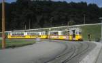 Stuttgart SSB SL 15 (GT4 485 + GT4 667) Freiberg / Mnchfeld im Juli 1979.