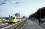 Stuttgart SSB SL 6 (GT4 491) Heilbronner Strasse / Lwentorbrcke im Juli 1979.