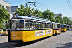 Stadtwerke Ulm Verkehr GmbH/SWU
125 Jahre
1897-2022
Strassenbahn Ulm
Am 15. Mai 2022 wurde dieser besondere Tag in der Geschichte der SUW gebührend gefeiert.
Besonders gefreut hat mich die interessante Zeitreise mit der Oldtimerflotte auf dem Korso.
Foto: Walter Ruetsch