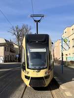 05.03.2025: Triebwagen 41 der Woltersdorfer Straßenbahn.