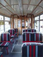 Sehr gepflegt sind die Wagen der Woltersdorfer Straenbahn.