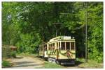 Tw 2 mit Bw 24 der Woltersdorfer Straenbahn, aufgenommen am 17.05.2003 whrend des Festwochenendes zum 90.