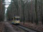 Das Gegenstck zum hier zu sehenden Bild von Jeanny. http://www.bahnbilder.de/bild/deutschland~strassenbahn~woltersdorf/653318/--die-bahnfotografen-und-ihr-sujet.html 28.12.2012, bei Rahnsdorf