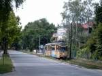 Straenbahn in Woltersdorf.