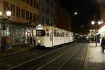 WVV Straßenbahn Würzburg Düwag GTW D8 Wagen 245 am 27.12.23 in Würzburg 