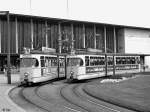 Triebwagen 117 und 119 am Hauptbahnhof (20. Juni 1965)