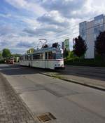 Am 11.und 12. Mai 2019 fanden in Zwickau die Feier zu 125 Jahre Strassenbahn Zwickau statt.Im Bild Gotha Triebwagen Nummer92 Bj.1960 mit Beiwagen133.