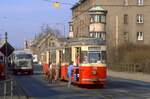 Zwickau 915 + 979 + 985, Leipziger Straße, 28.02.1991.