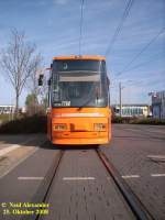 Whrend der Bauarbeiten im Bereich Breithauptstrae verkehrte zwischen Neumarkt und Stadthalle Schienenersatzverkehr.