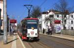 Zwickau - SVZ/Linie 3 - 933 + 932 an der Hst. IHK/Saarstr. am 02.04.2009