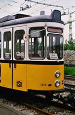 Ein Wagen der Baureihe DoT4 der Stuttgarter Straßenbahn, der schon zum ATW umgebaut war, als noch ganz wenige DoT4 als Ersatzwagen auf den Linien der SSB eingesetzt wurden.