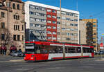 Nürnberg    VAG GT6N 1006 als Linie 4, Plärrer, 14.03.2022.