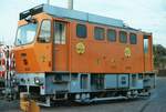 Der Betriebshof Stuttgart-Wangen war auf Arbeitswagen spezialisiert, so fand ich dort auch ATW 2010 der Stuttgarter Stra�enbahnen (SSB)  Datum: 21.10.1983