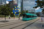 VGF Bombardier Flexity Classic S-Wagen 263 am 19.08.20 in Frankfurt am Main