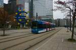 VGF Bombardier Flexity Classic S-Wagen 257 am 03.12.22 in Frankfurt am Main