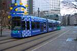 VGF Straßenbahn Frankfurt am Main Bombardier Flexity Classic S-Wagen 225 am 02.01.26 am Willy Brand Platz