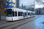 VGF Straßenbahn Frankfurt am Main Bombardier Flexity Classic S-Wagen 272 am 02.01.26 am Willy Brand Platz