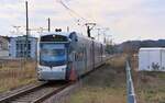 Saarbahn Triebwagen 1015 ist auf der Realtion Lebach-Jabach / Brebach unterwegs und erreicht gleich den Bahnhof (oder was davon übrig geblieben ist) Lebach.
Bahnstrecke 3274 am 09.01.2024