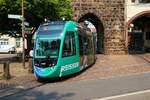 VAG Freiburg CAF Urbos Wagen 314 am 10.07.23 in Freiburg