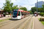 VAG Freiburg CAF Urbos Wagen 317 am 10.07.23 in Freiburg