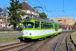 IGN Rhein Neckar Sonderfahrt mit dem Düwag GT8 516 in MVV Farben am 24.08.25 in Mannheim