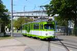 IGN Rhein Neckar Sonderfahrt mit dem Düwag GT8 516 in MVV Farben am 24.08.25 in Mannheim