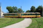 AVG Stadtbahnwagen 502 bei einer Sonderfahrt am 05.09.21 in Karlsruhe