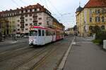 WVV Straßenbahn Würzburg Düwag GTW D8 Wagen 243 am 27.12.23 in Würzburg